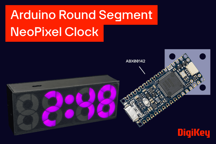 Часы на Arduino с круглыми сегментами из NeoPixel