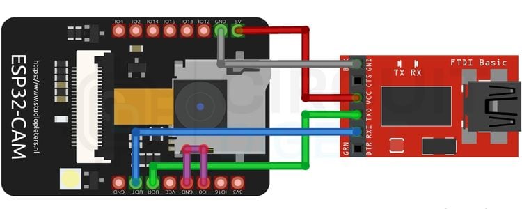 Схема подключения USB-TTL для прошивки