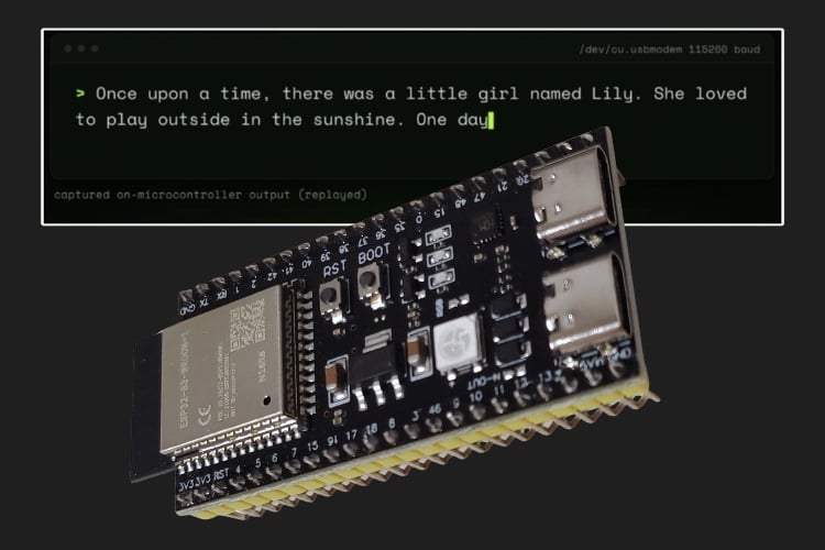 Cover Image ESP32-S3 запускает LLM на 28,9 млн параметров — с трюком из Google Gemma
