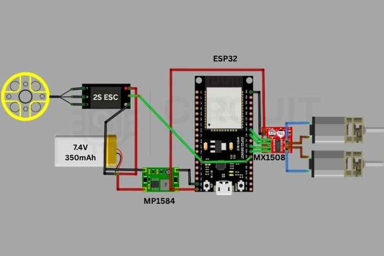 Схема робота на ESP32