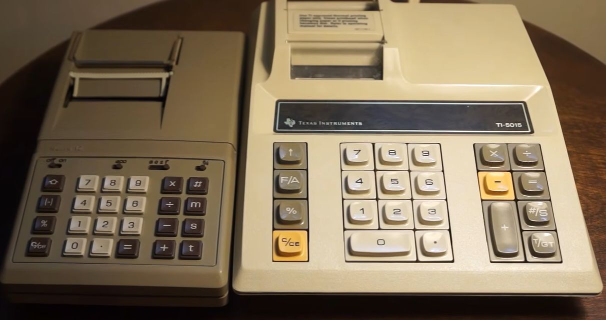 Калькуляторы Sears 12 и TI-5015